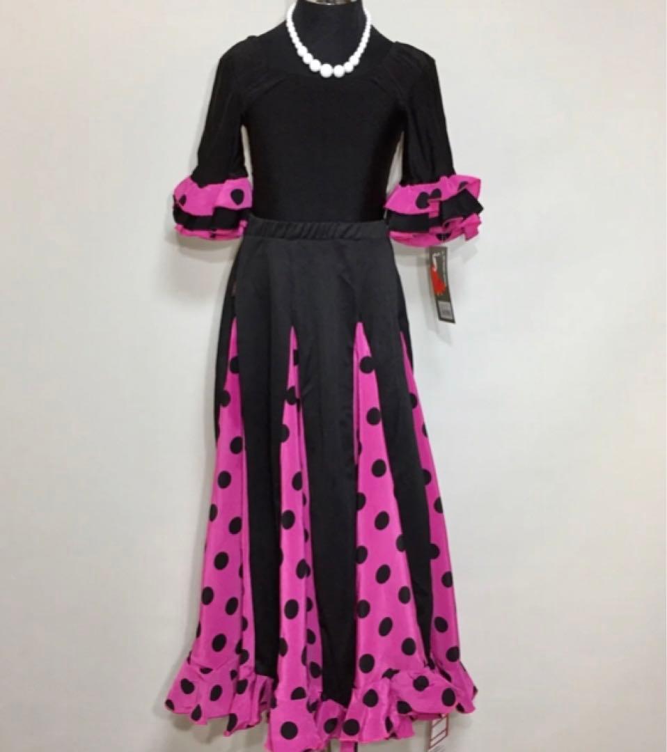 スペイン直輸入✳︎フラメンコ用子どもセットアップ　トルコブルー