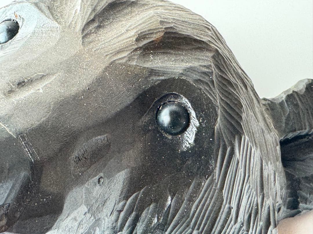 木彫り熊 お面 マスク 顔 昭和レトロ 熊 アイヌ 壁掛け 北海道