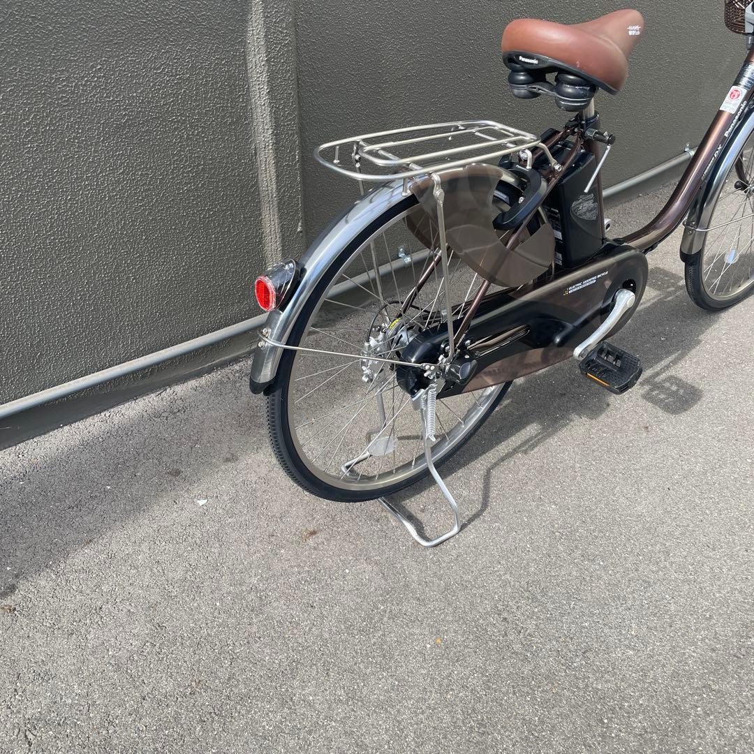 パナソニック電動アシスト自転車24インチ 美品ブラウン