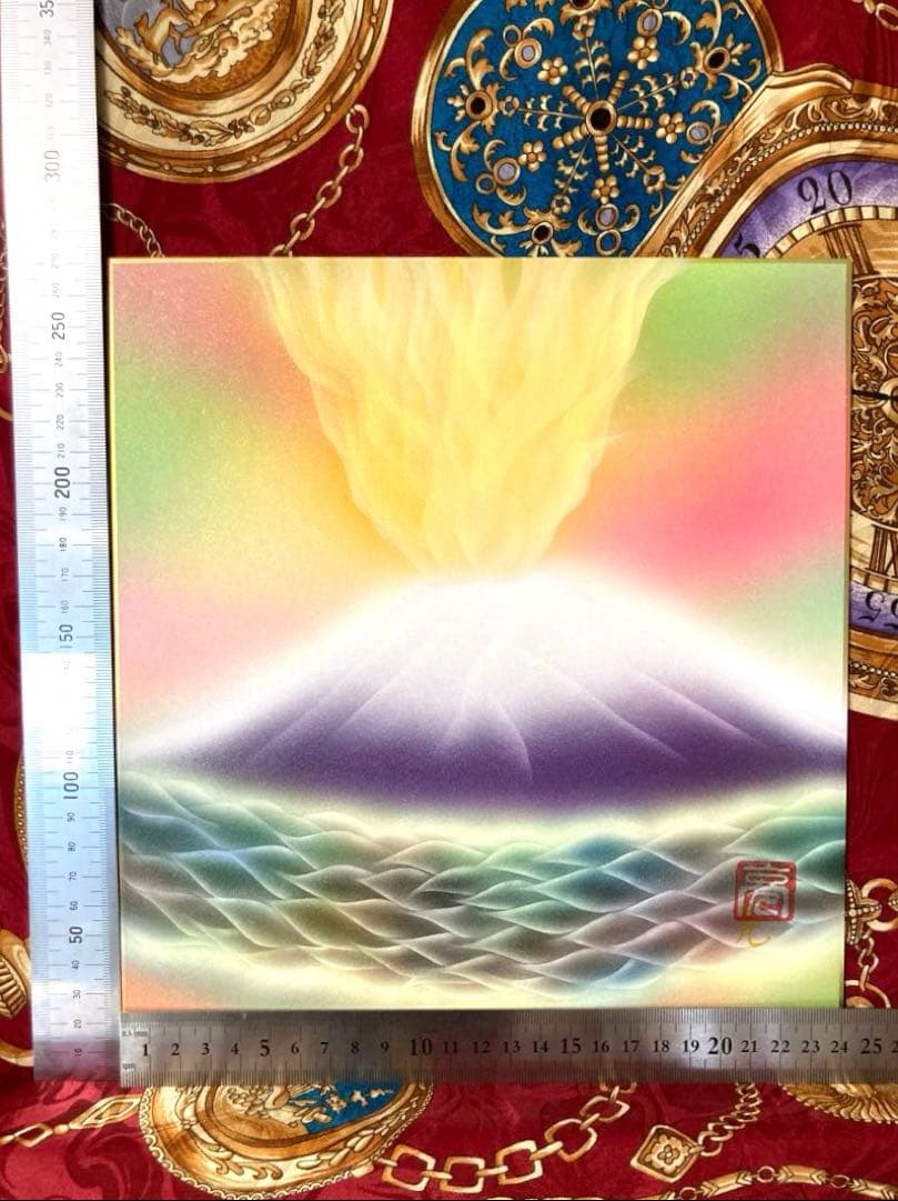 最強開運日セール☆金運エネルギー上昇「紅紫富士山」異次元潜在意識書き換えアート