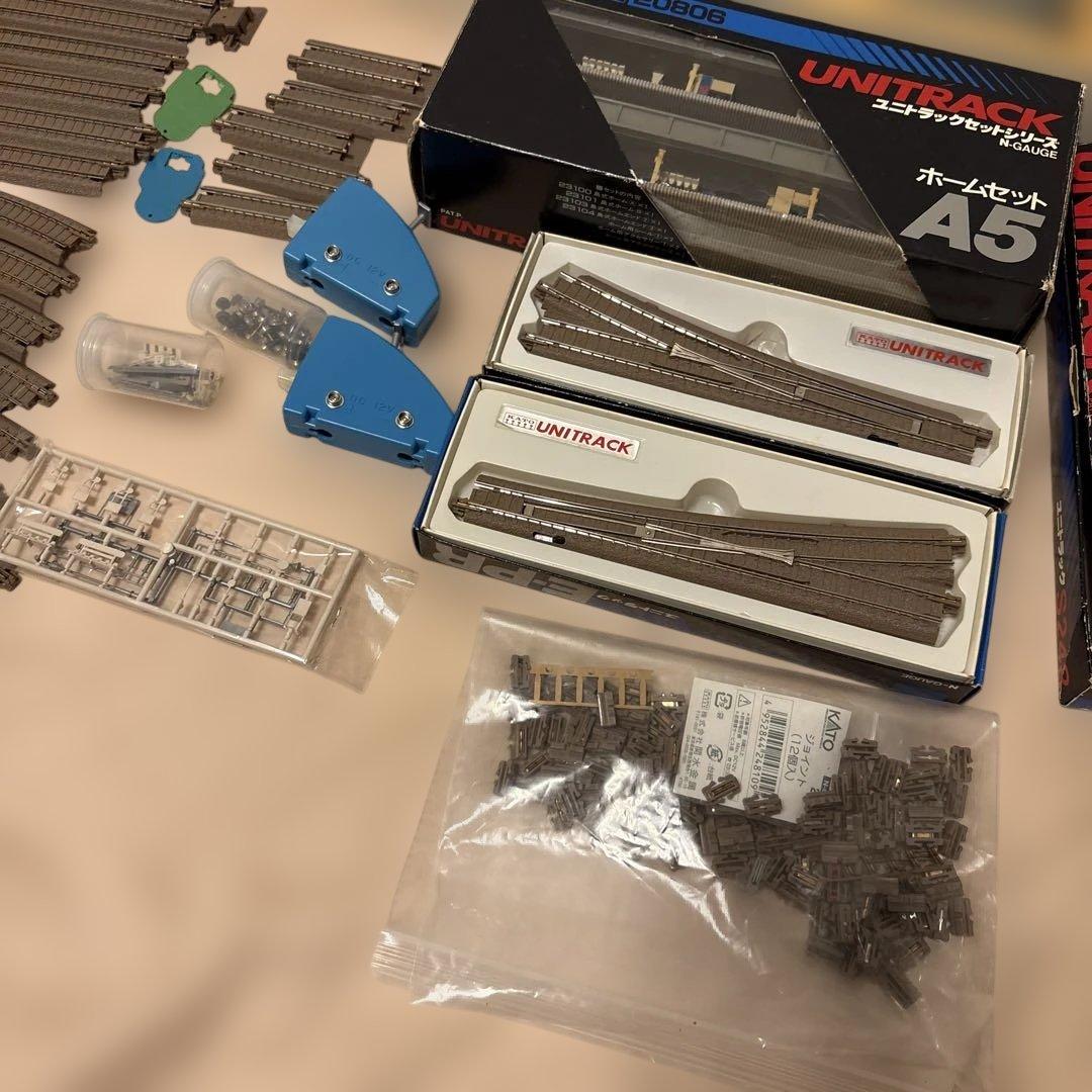 KATO レール、陸橋、電動ポイント、パワーパック、レアパーツの大量セット