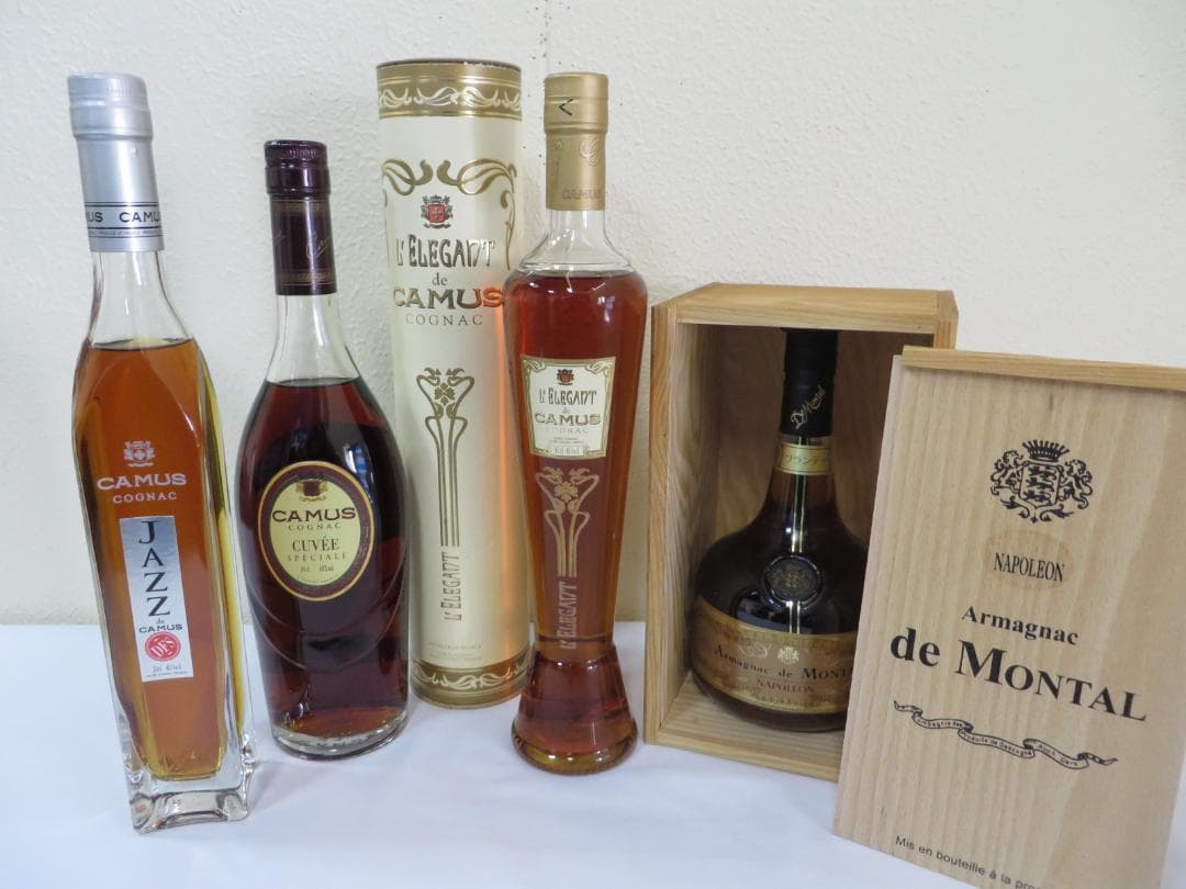 未開栓 古酒 まとめ売り 4本 コニャックブランデー