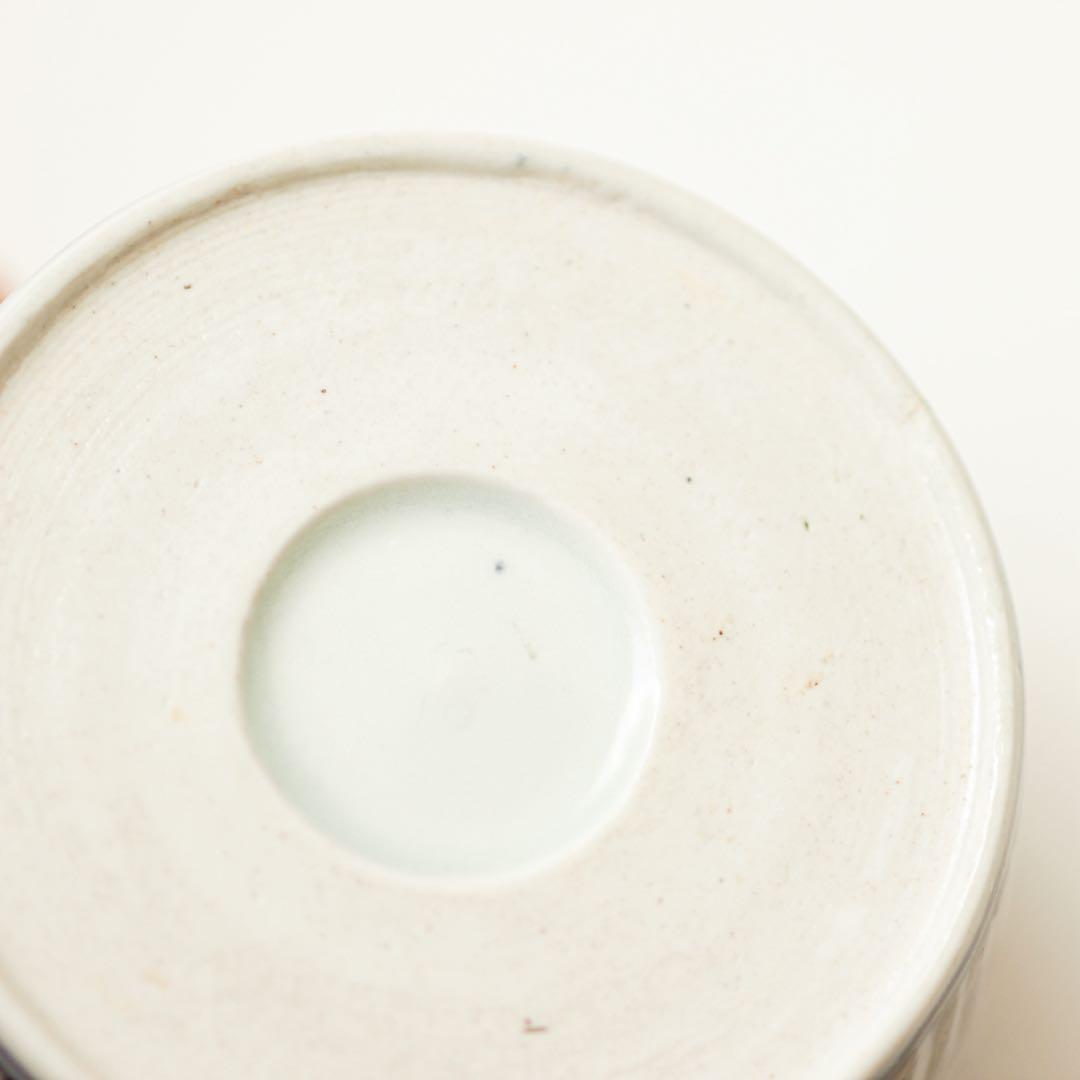 伊万里　古伊万里　江戸　後期　蕎麦猪口　萩唐草　蛇の目　高台