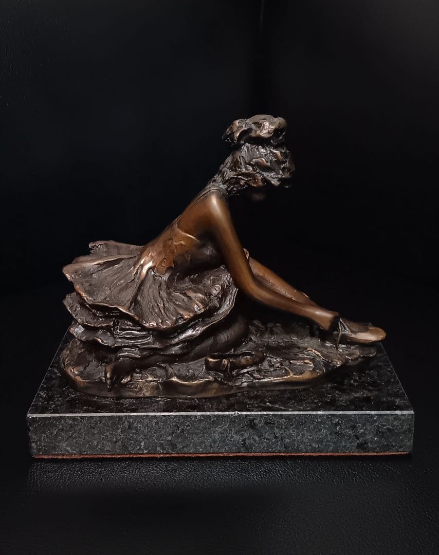 G.Visentin イタリア製 ブロンズ像 バレリーナ 彫刻 ヴィンテージ