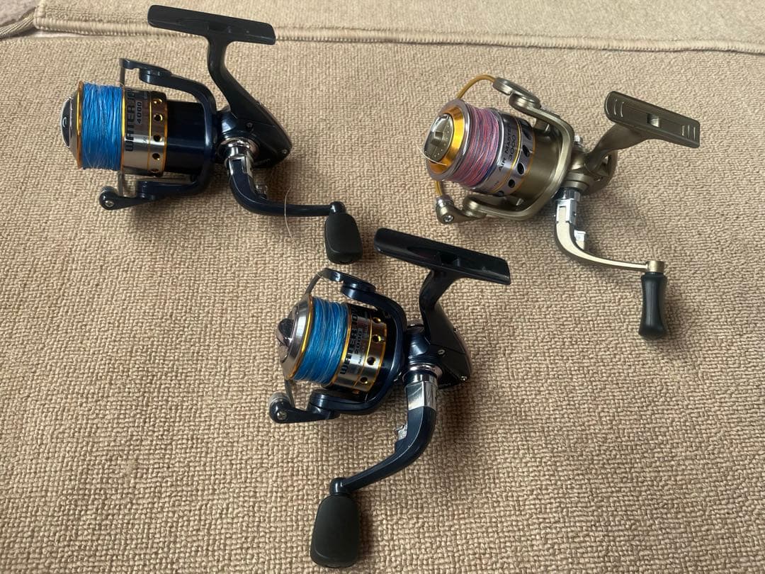 スピニングリール 2000 3000 4000番手 スズミ　美品まとめ売り ①