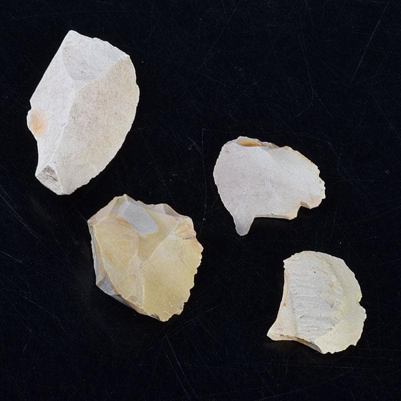 秋田県横手市出土　旧石器時代　陶片　土器　4点　C　R8566