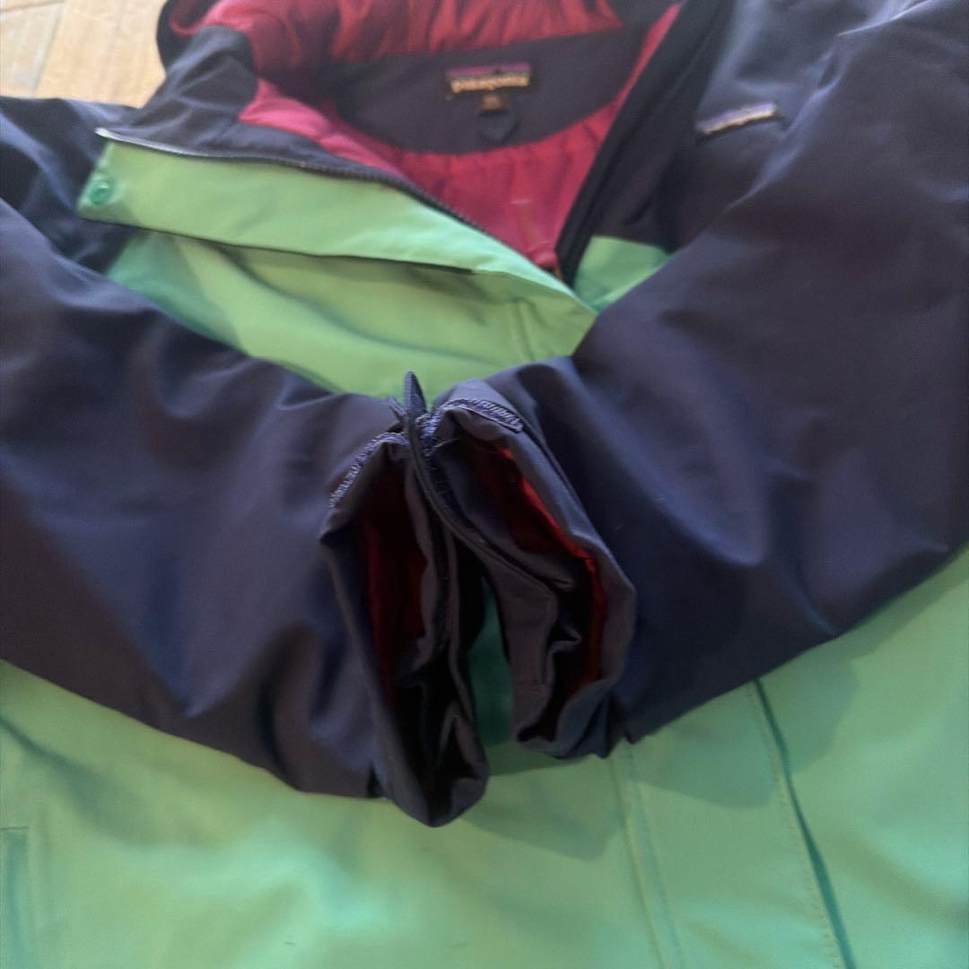 patagonia ジャケット XXL ネイビー　緑　スキー　スノーボード