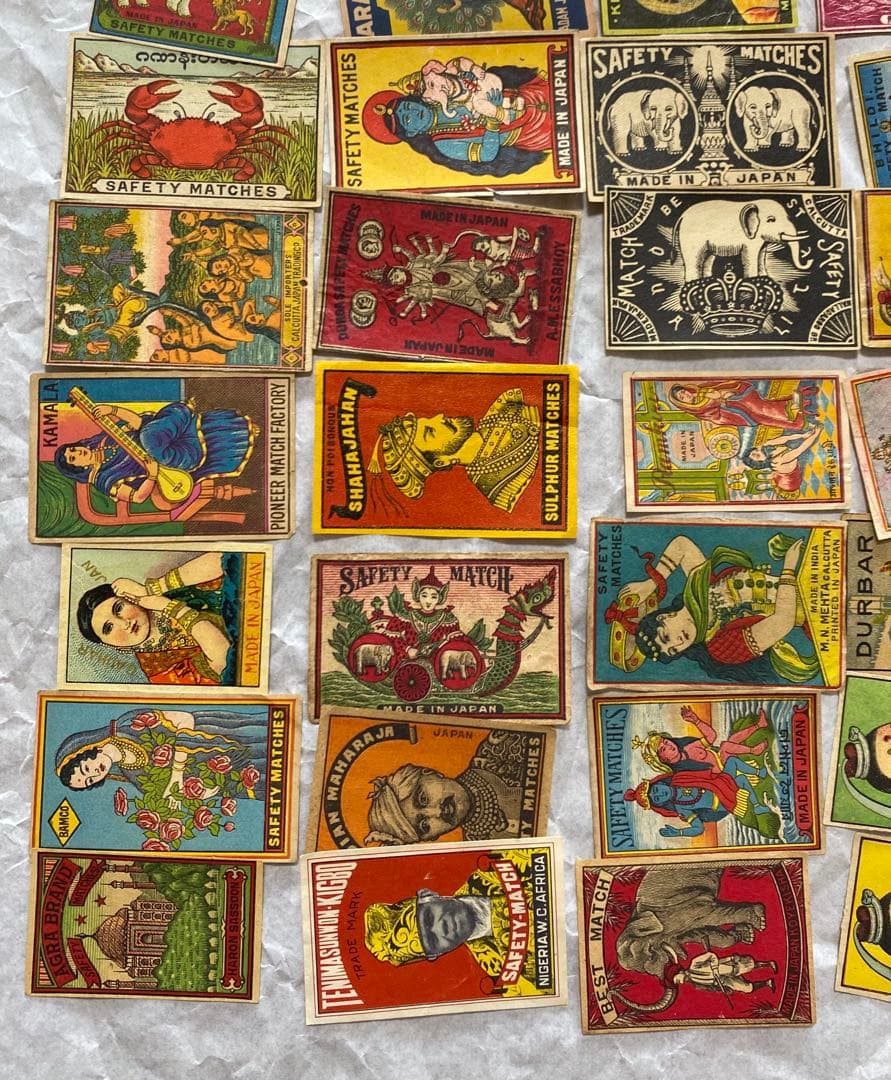 マッチラベル50枚　東南アジア、インド、中東向け輸出用