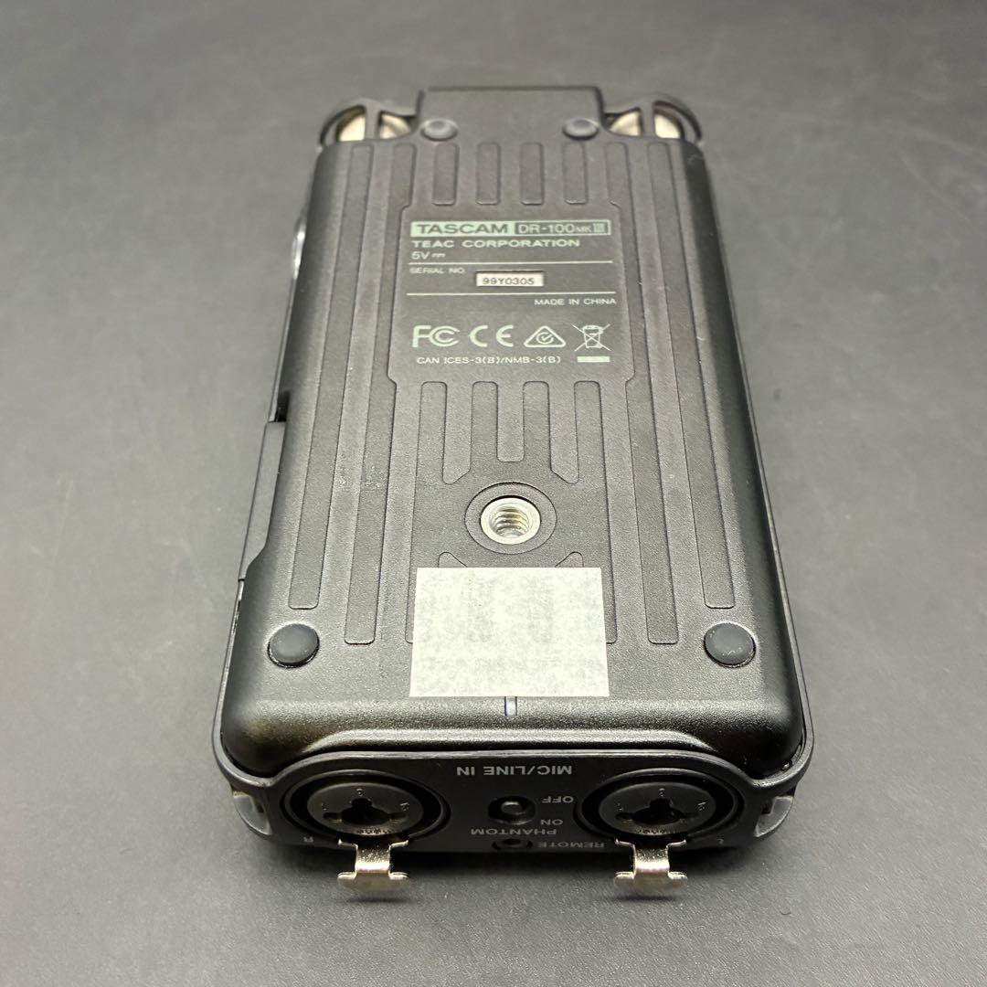 【動作確認済み】TASCAM DR-100MkIII ハンディレコーダー　PCM
