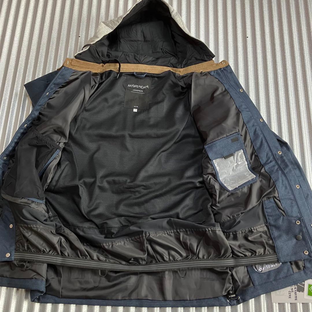 未使用　AA HARD　WEAR　スノボウェア　上着　メンズ　M　紺　デニム