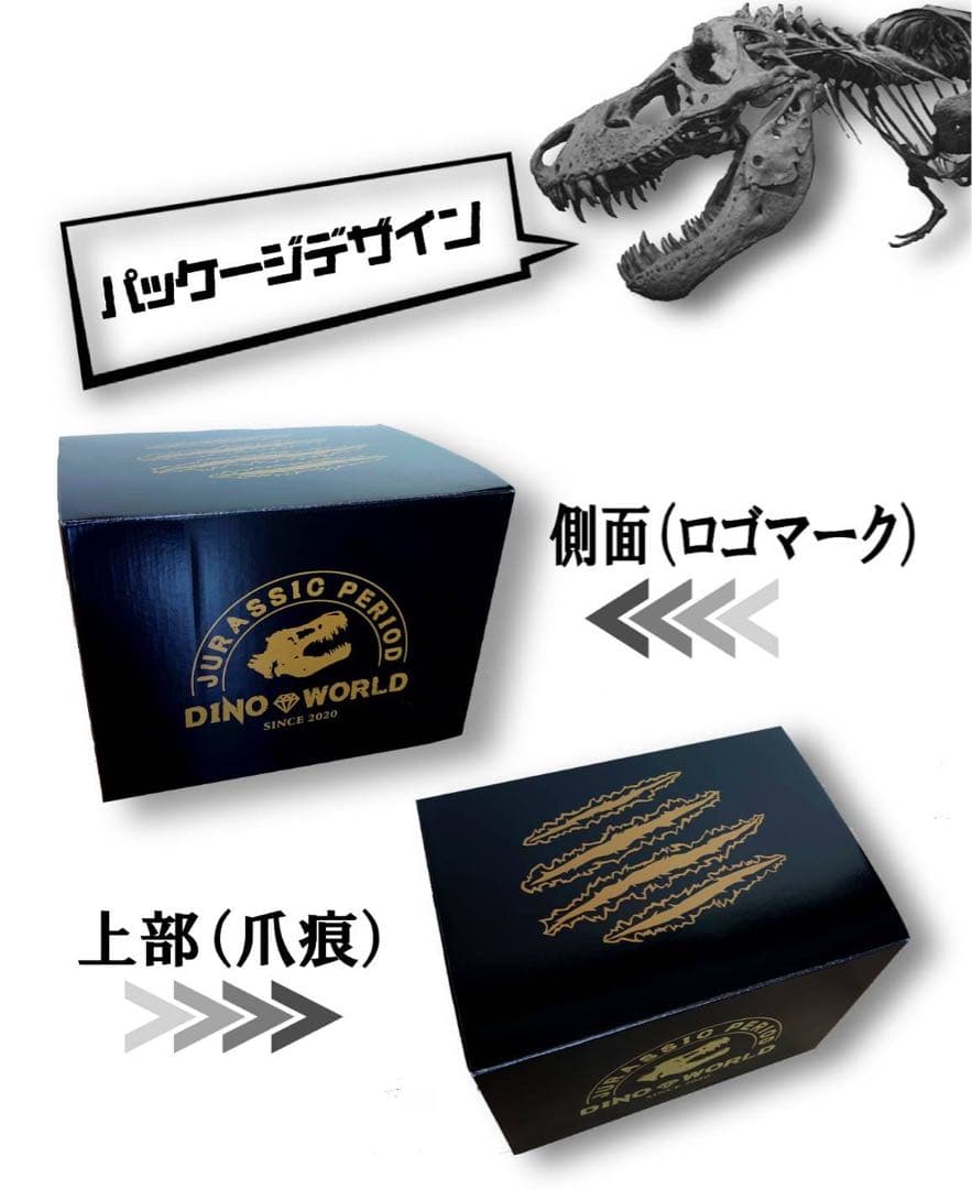 お得な２個セット！ ティラノサウルス 化石 インテリア 雑貨 オブジェ