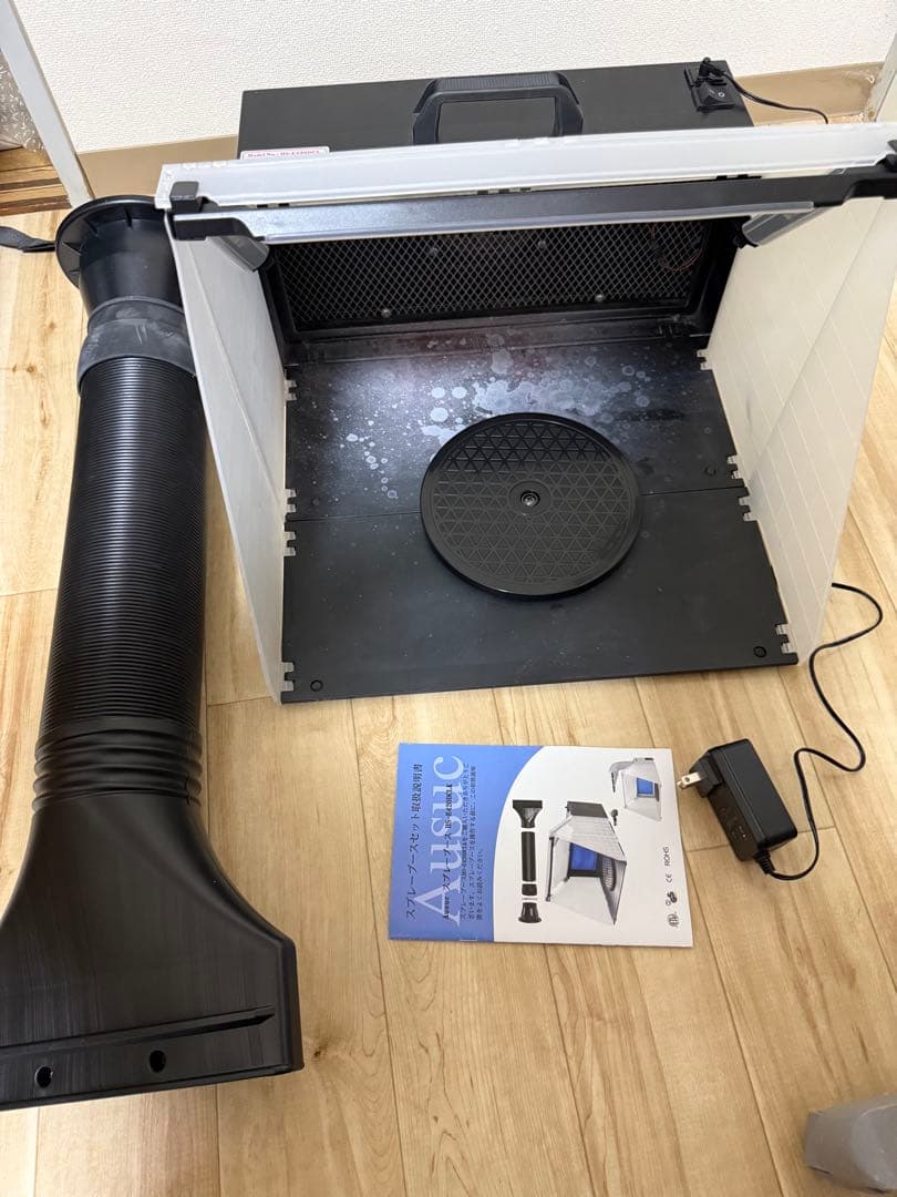 HS-E420DCLK LEDライト付きスプレーブース+エアブラシセット