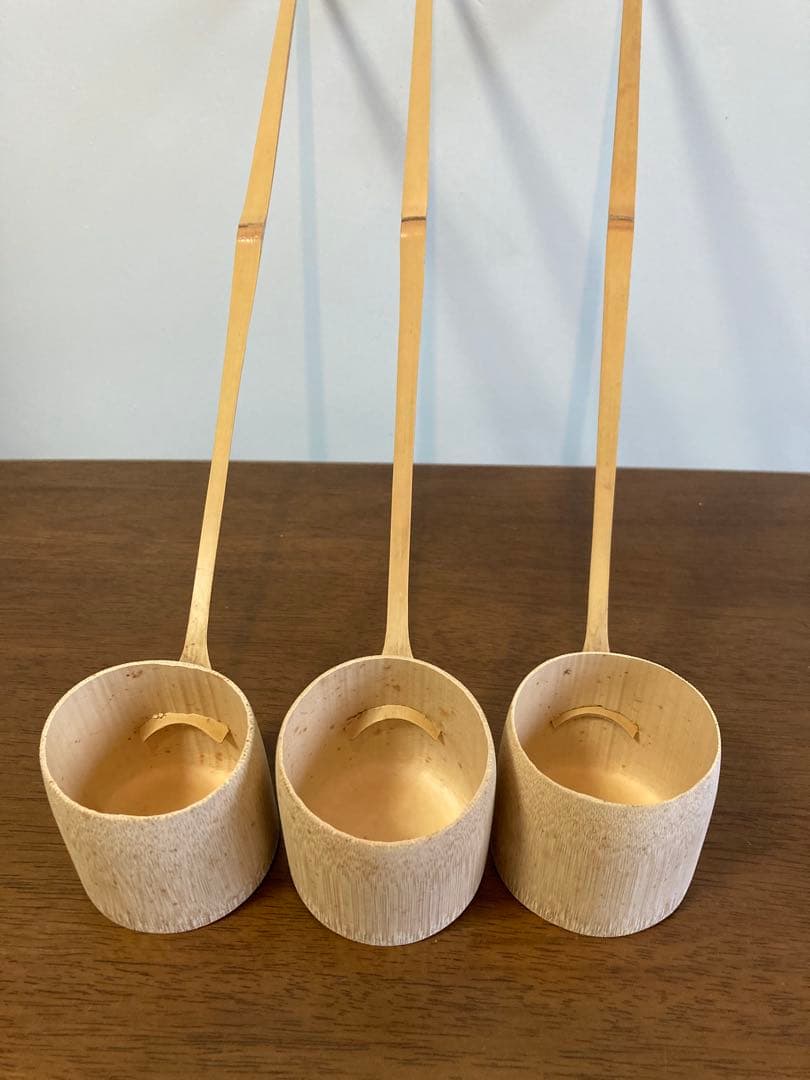 茶道具　柄杓9本　蓋置2個　竹製　セット
