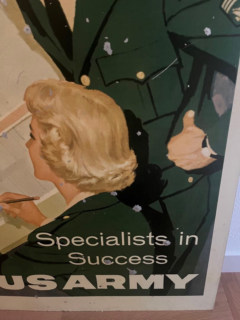 ヴィンテージ アメリカ US ARMY 看板　アンティーク 雑貨 レア