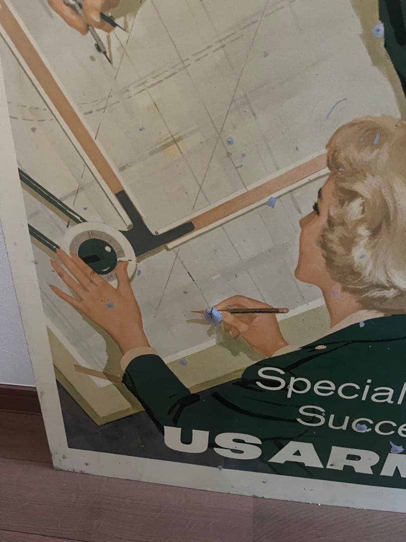 ヴィンテージ アメリカ US ARMY 看板　アンティーク 雑貨 レア