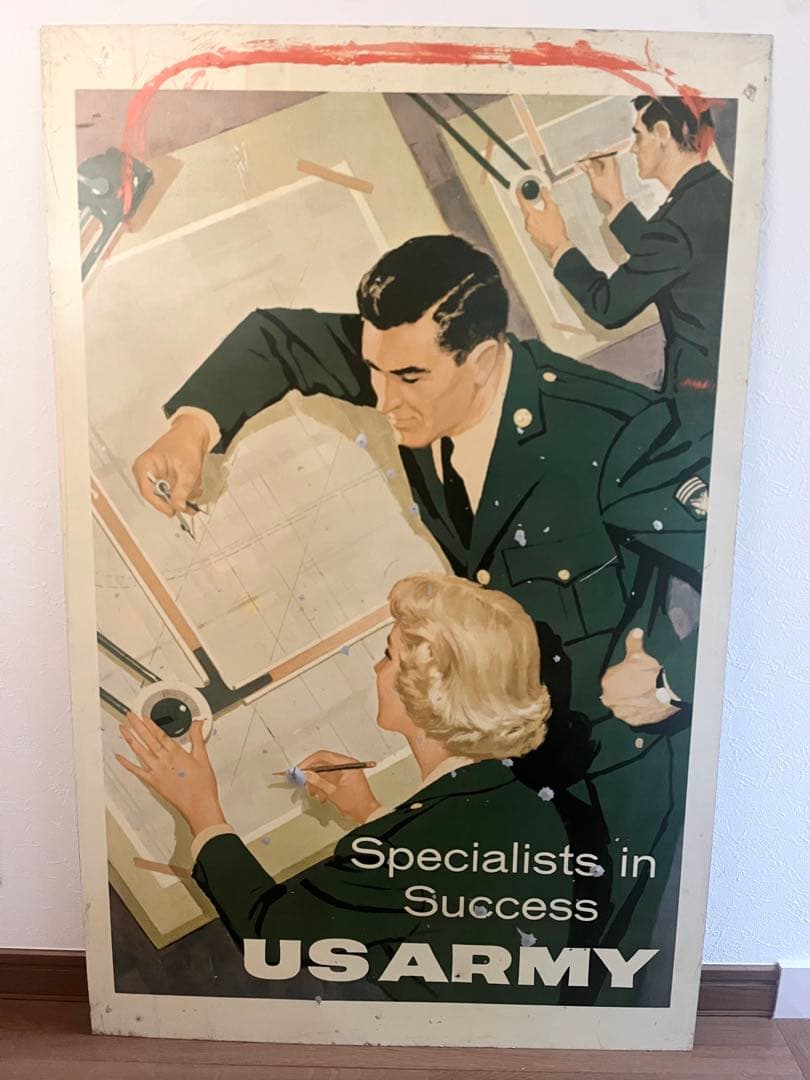 ヴィンテージ アメリカ US ARMY 看板　アンティーク 雑貨 レア