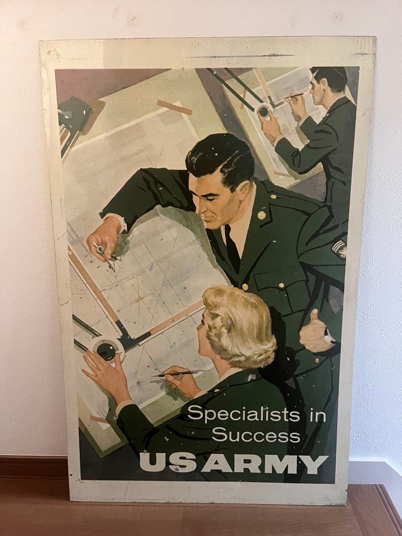 ヴィンテージ アメリカ US ARMY 看板　アンティーク 雑貨 レア