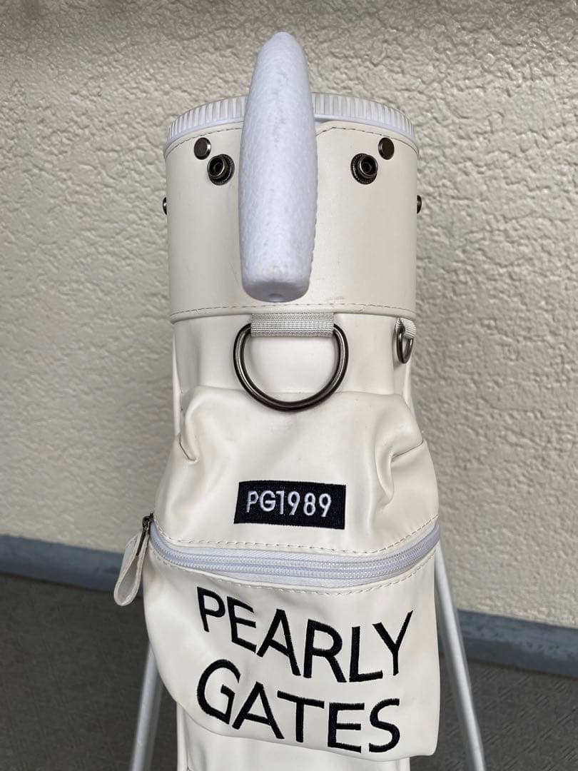 美品●パーリーゲイツ●PEARLY GATES キャディバッグ　サブバッグ●白