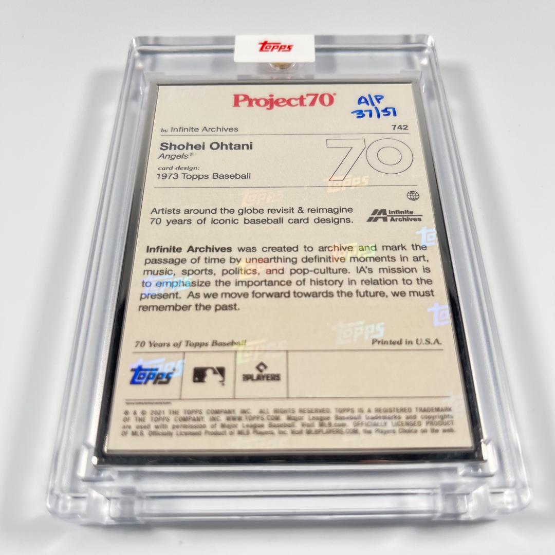 【世界51枚限定】 大谷翔平 Topps Project70 742 37/51