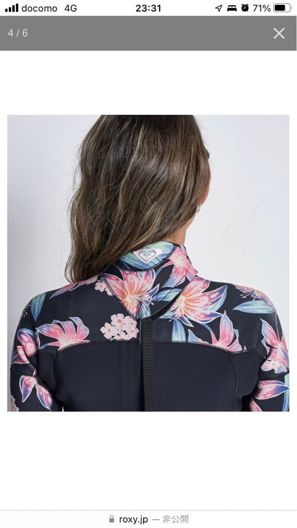 ロキシー　ウエット　フルスーツ　3ミリ×2ミリ