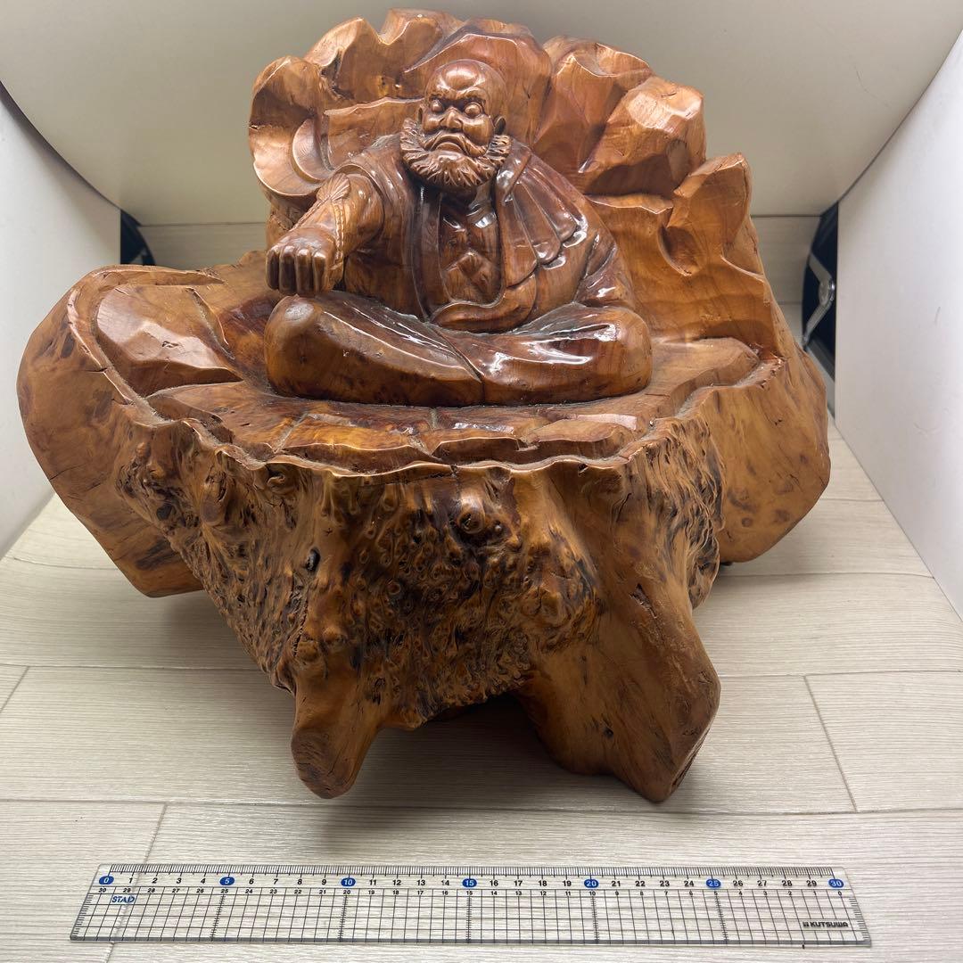 木製 仏像 彫刻 自然木 琢磨大使 一木作り 希少