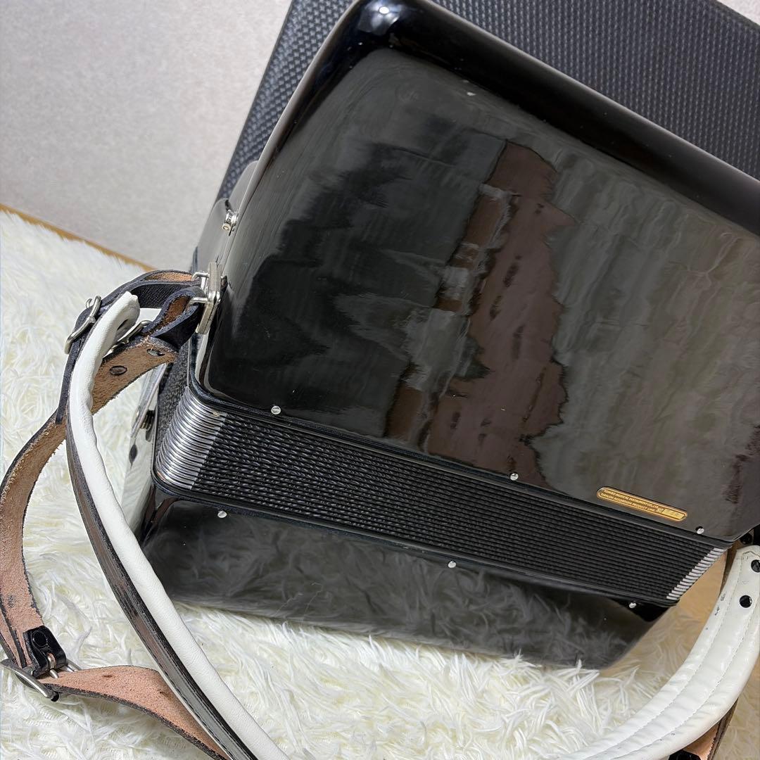 【希少】オールブラック TOMBO トンボ アコーディオン T 48 ケース付