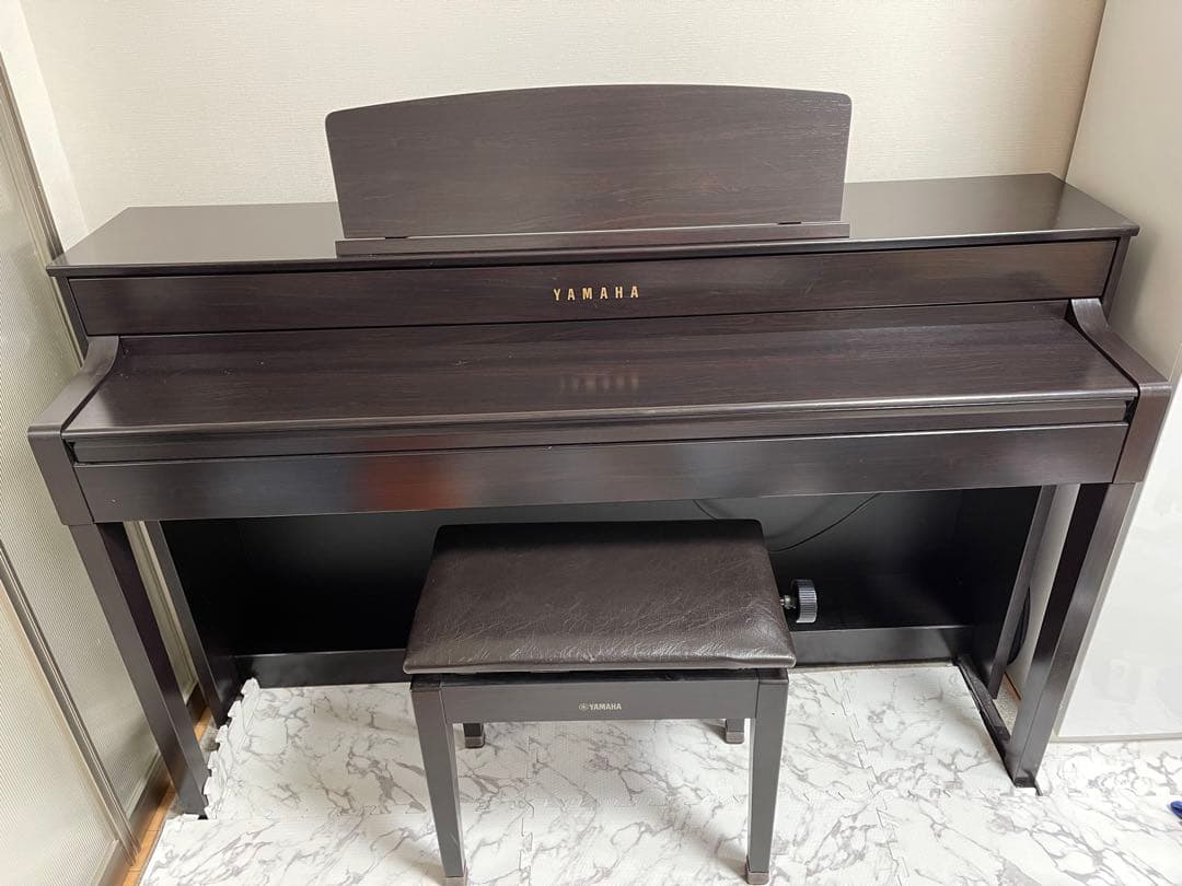 YAMAHA 電子ピアノ 2017年 CLP-575R黒 椅子付き