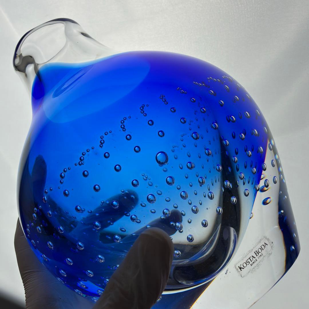 北欧 KOSTA BODA コスタボダ ヨーラン・ヴァルフ 花瓶 18.5cm