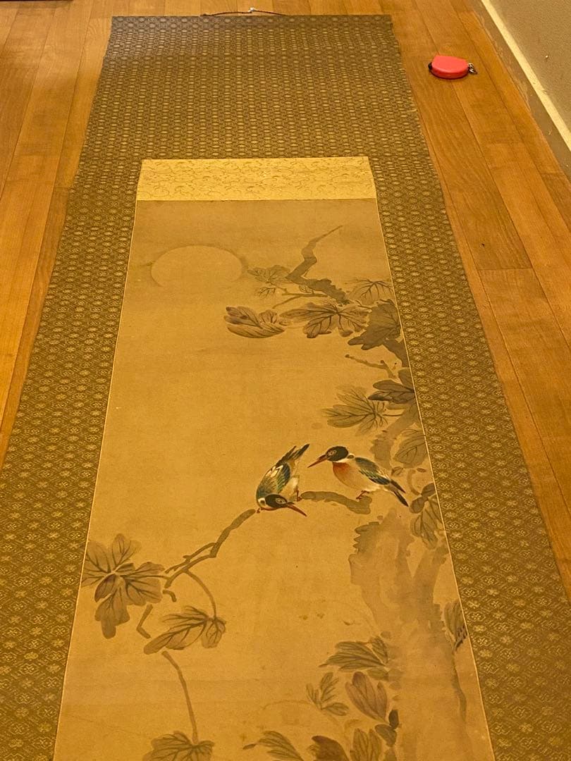 肉筆 真作 掛け軸・書画立軸. 骨董品-古美術品 共箱