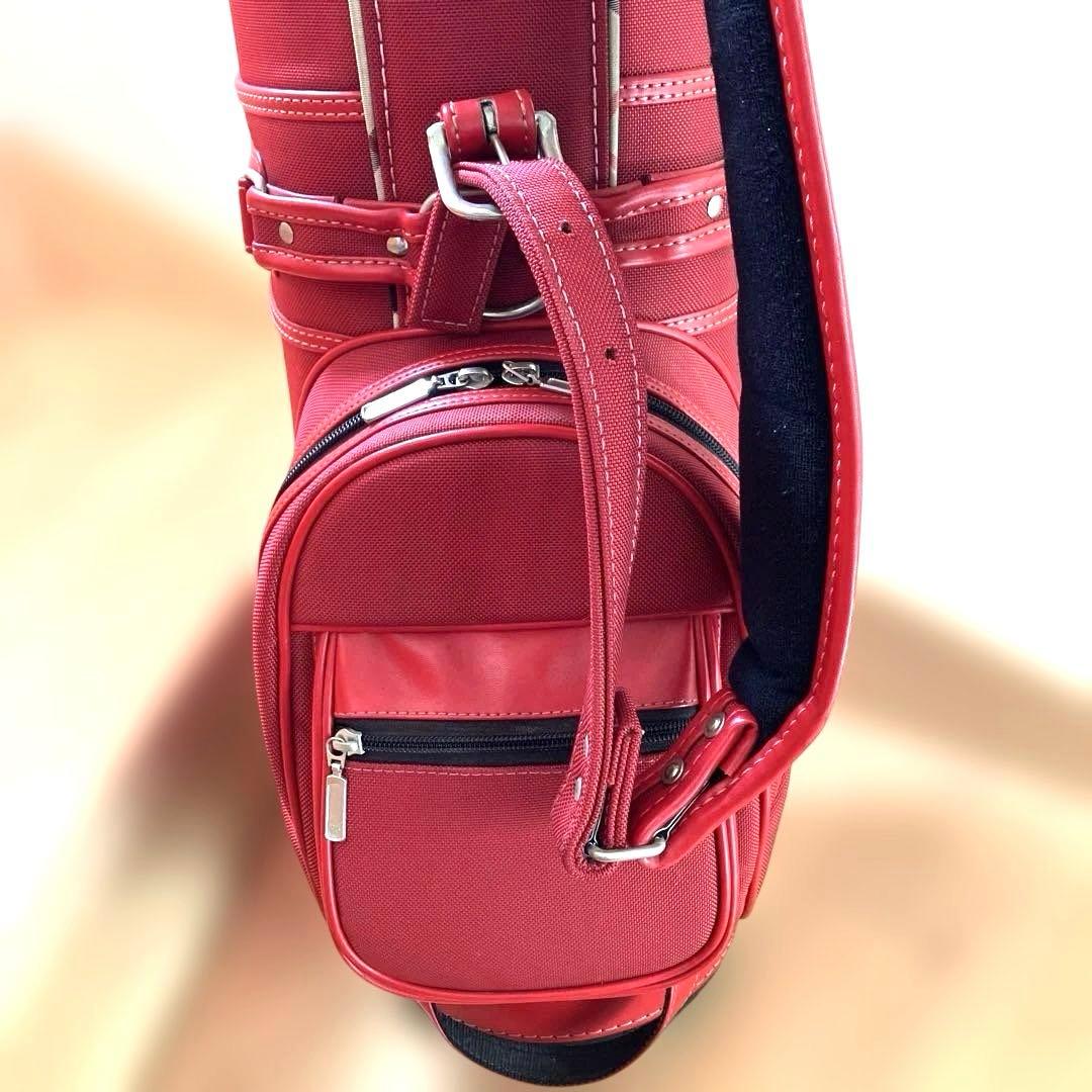 希少　BURBERRY GOLF バーバリーゴルフキャディーバッグ　レッド