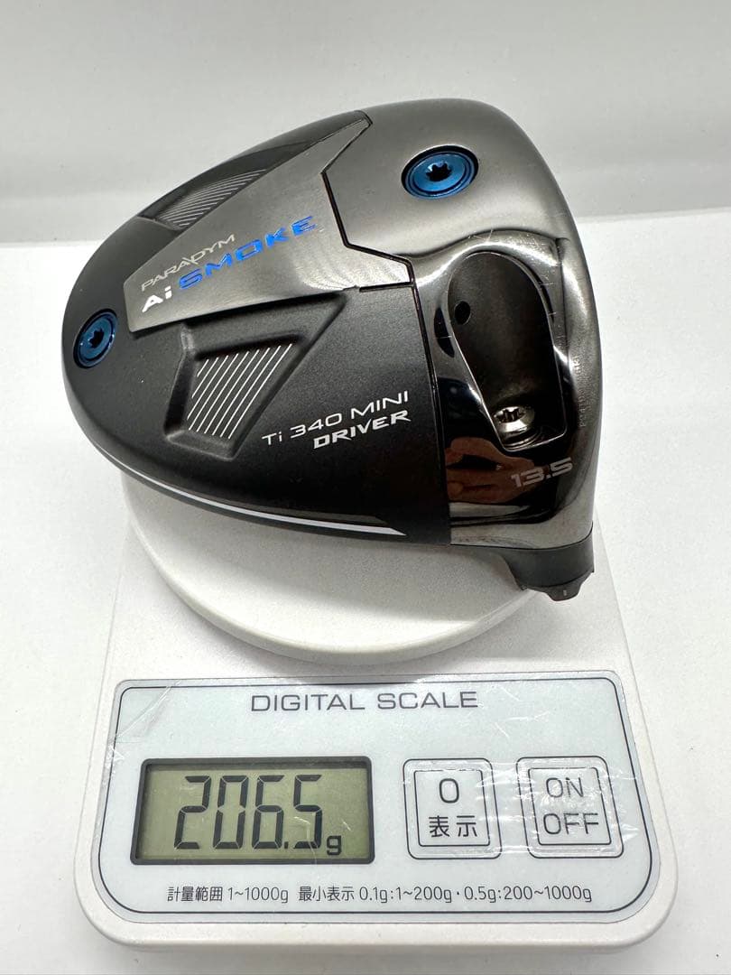 新古品｜キャロウェイ｜パラダイムAiスモークTi340ミニドライバー13.5度