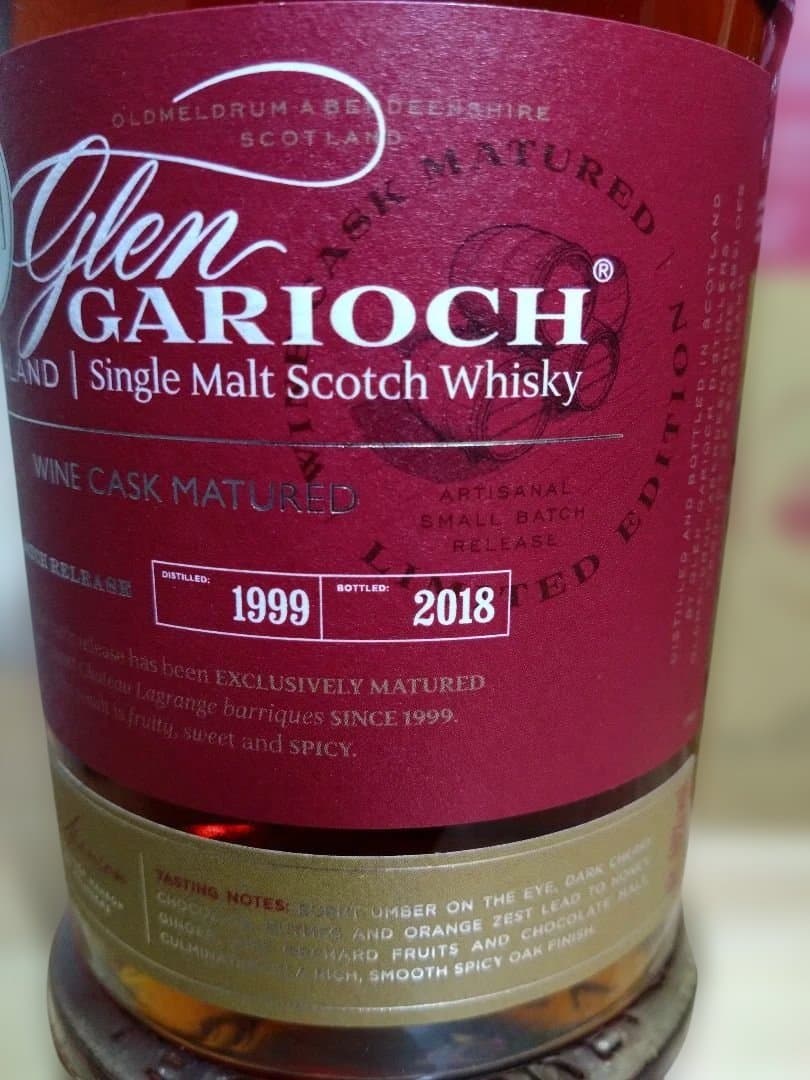 Glen Garioch グレンギリー　ワインカスク 1999-2018