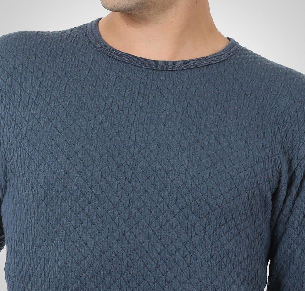 ひだまり　チョモランマ　肌着　紳士用長袖丸首インナー　Ｌ　QMS922　23