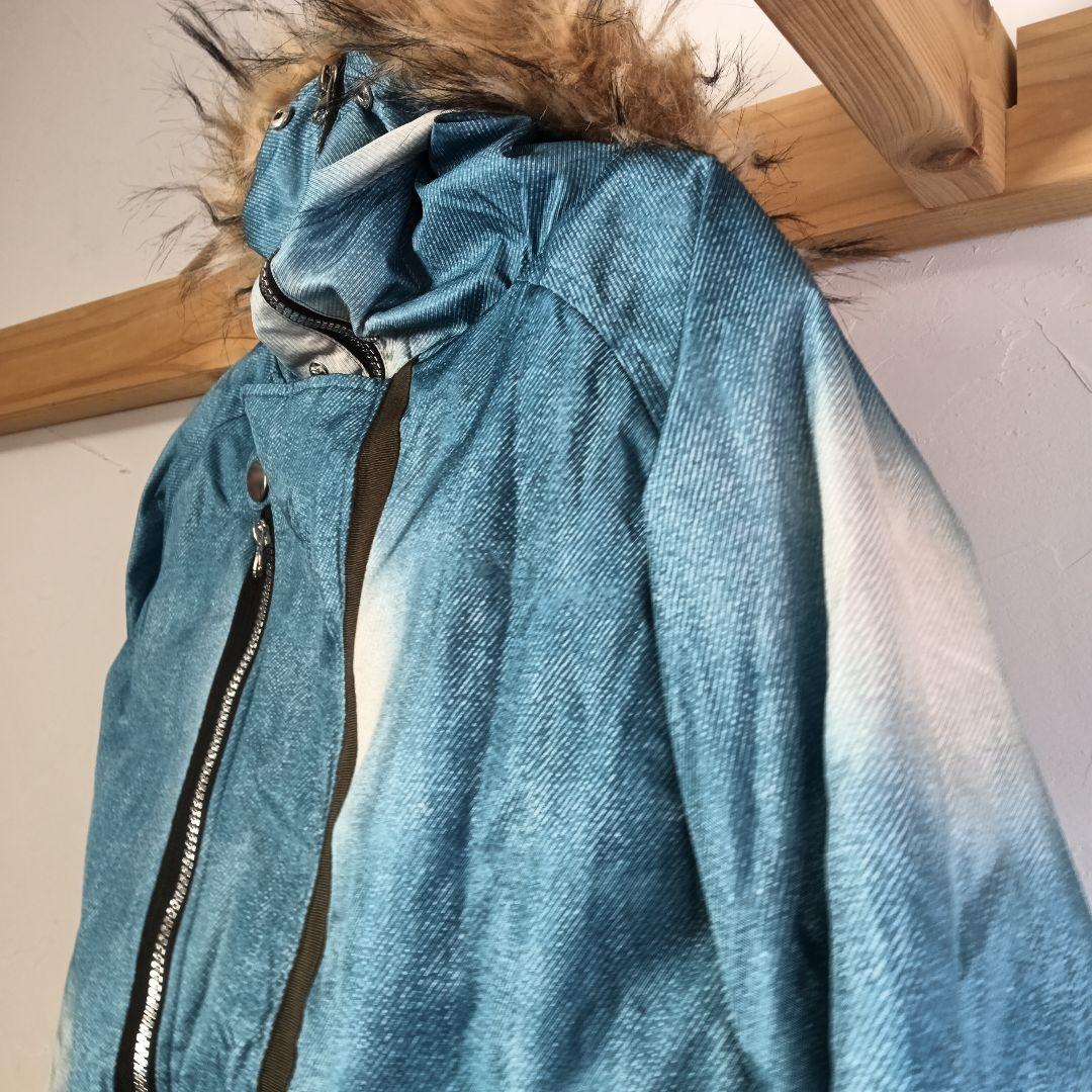 SELECT　GARDEN　スノーボードウェア　ファー付きデニム風　M