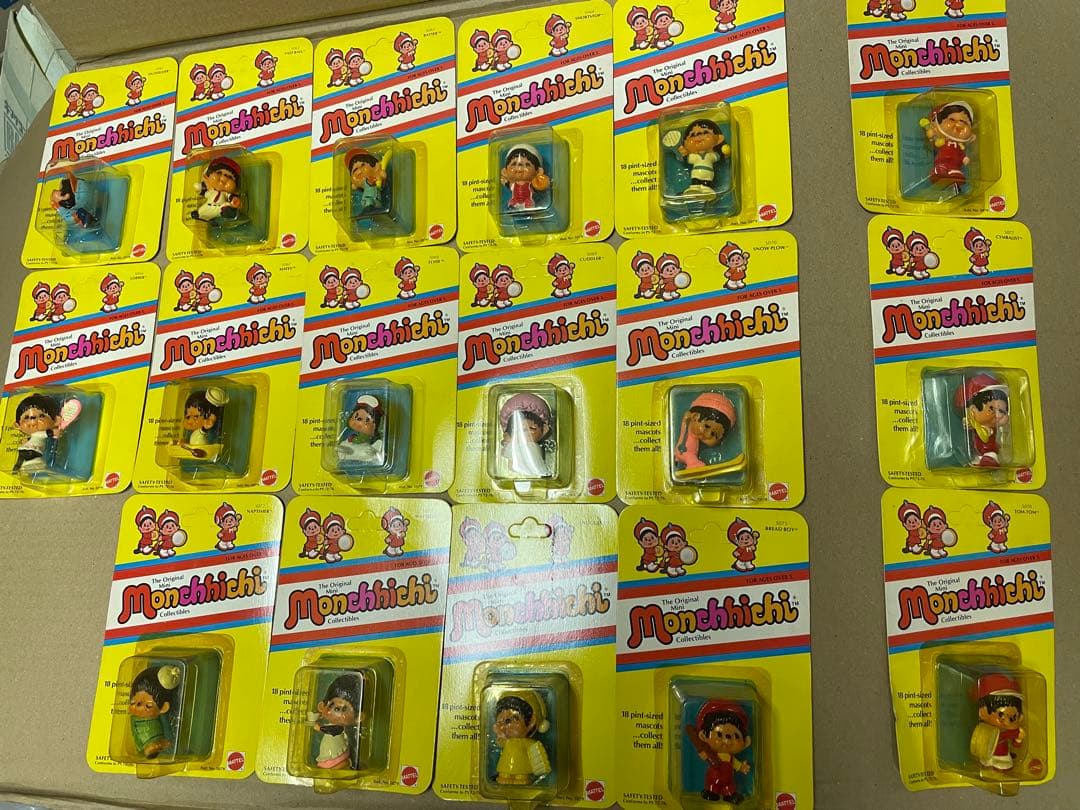 マテル　1981年製　PVCフィギュア　モンチッチ　17種のセミコンプ