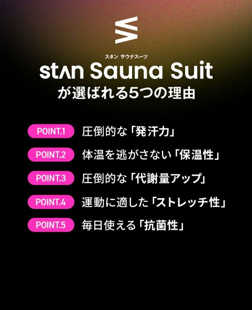 STAN サウナスーツ　L　新品未開封　ブラック　フルジップ