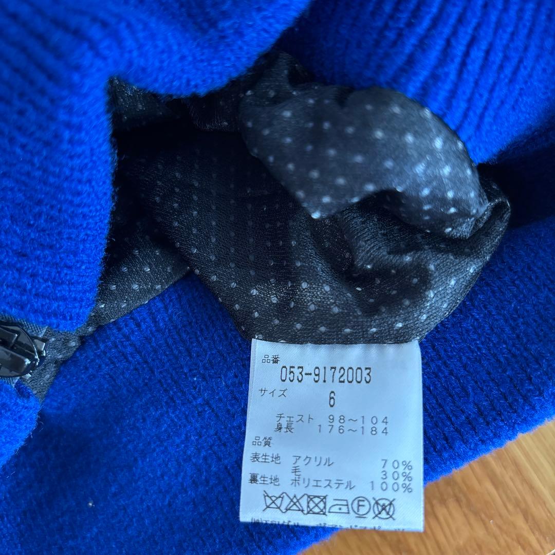 PEARLY GATES ジップアップセーター 青黒