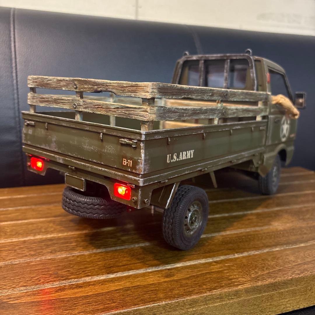 WPL D14 軽トラ ラジコン 世田谷ベース仕様ミリタリー調 4WD RC