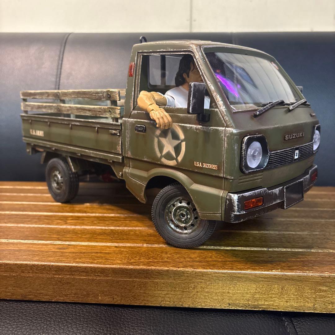 WPL D14 軽トラ ラジコン 世田谷ベース仕様ミリタリー調 4WD RC