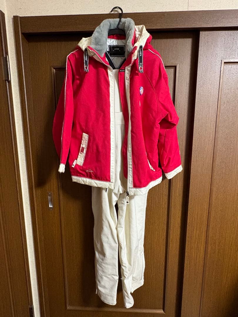 赤白スノーボードウェアセット 女性用