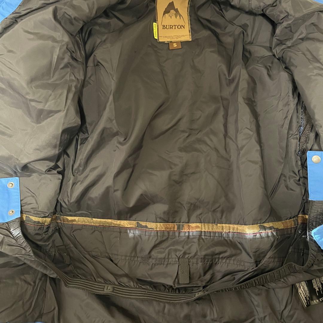 Burtonバートンスキーウェアスノーボードジャケットパーカーフード付き青ブルー