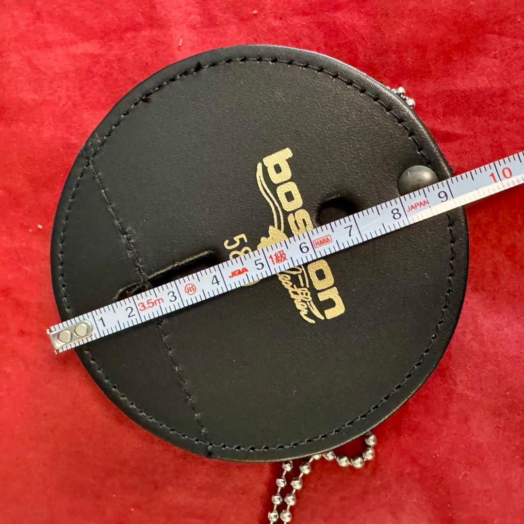 ボストンレザー 丸型 ポリスバッジベース 5889CH-1