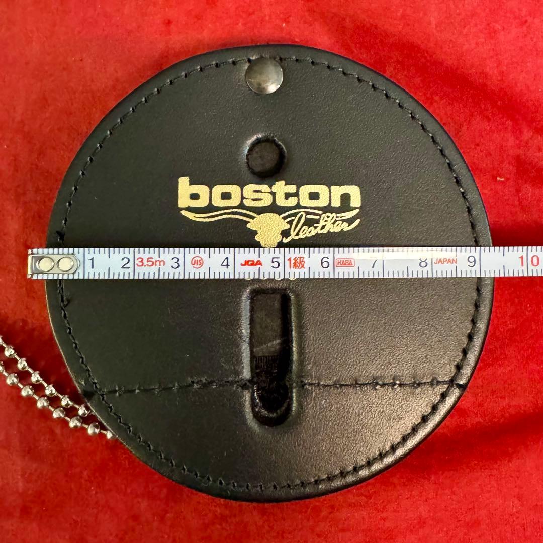 ボストンレザー 丸型 ポリスバッジベース 5889CH-1