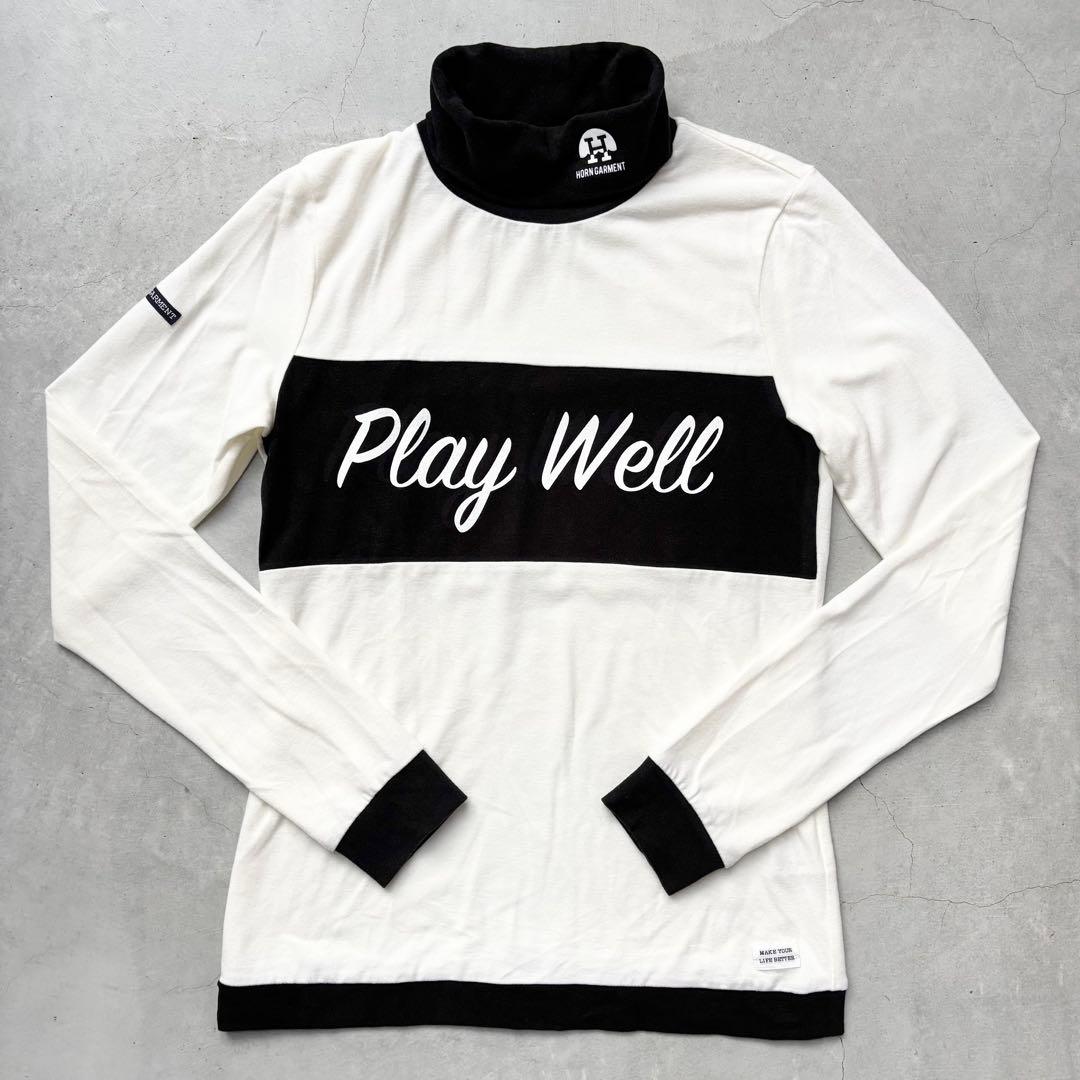 HORN GARMENT ホーンガーメント 微起毛 タートルネック長袖シャツ S