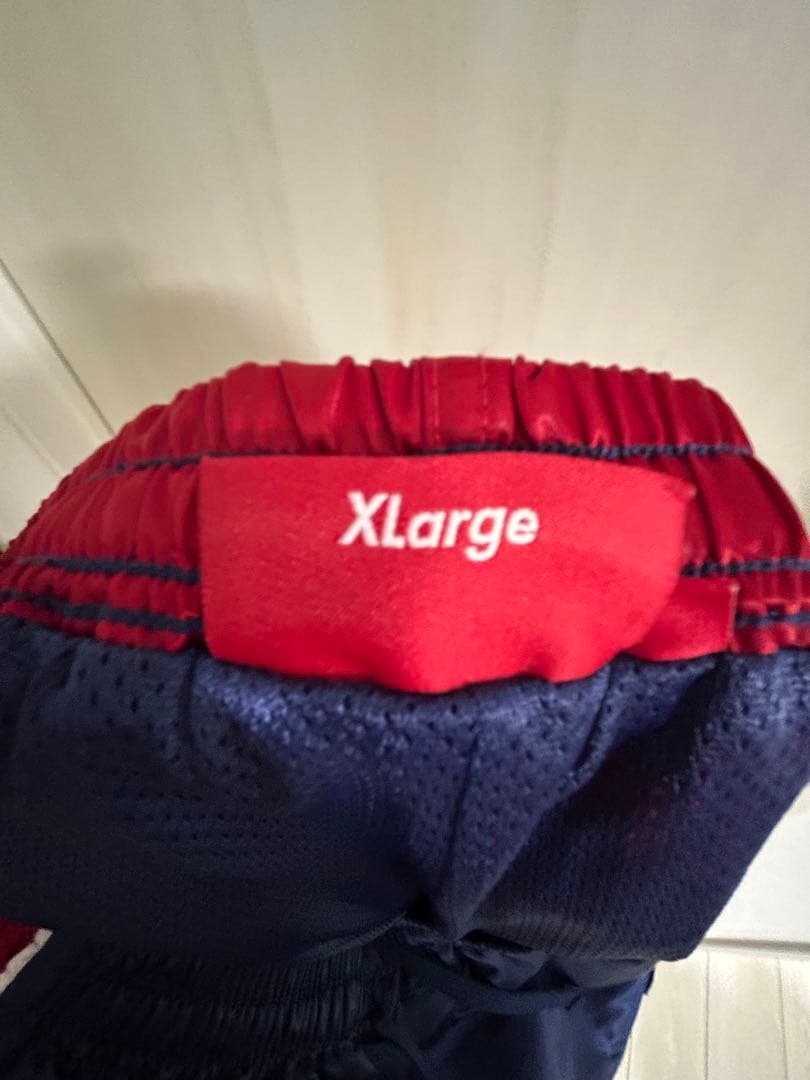 Supreme シュプリーム　トラックパンツ　サテン　ズボン　ジャージ　ネイビー