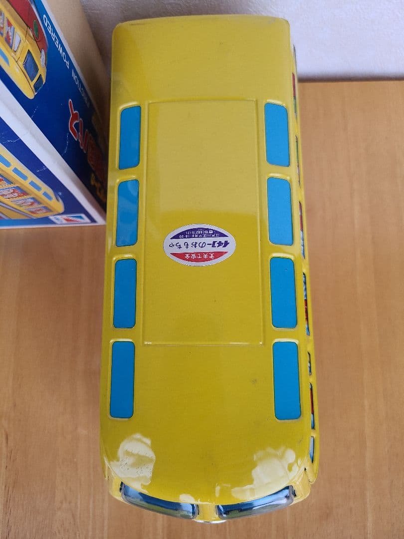 未使用　イチコー　ビンテージ　VWバス　幼稚園バス　ブリキ