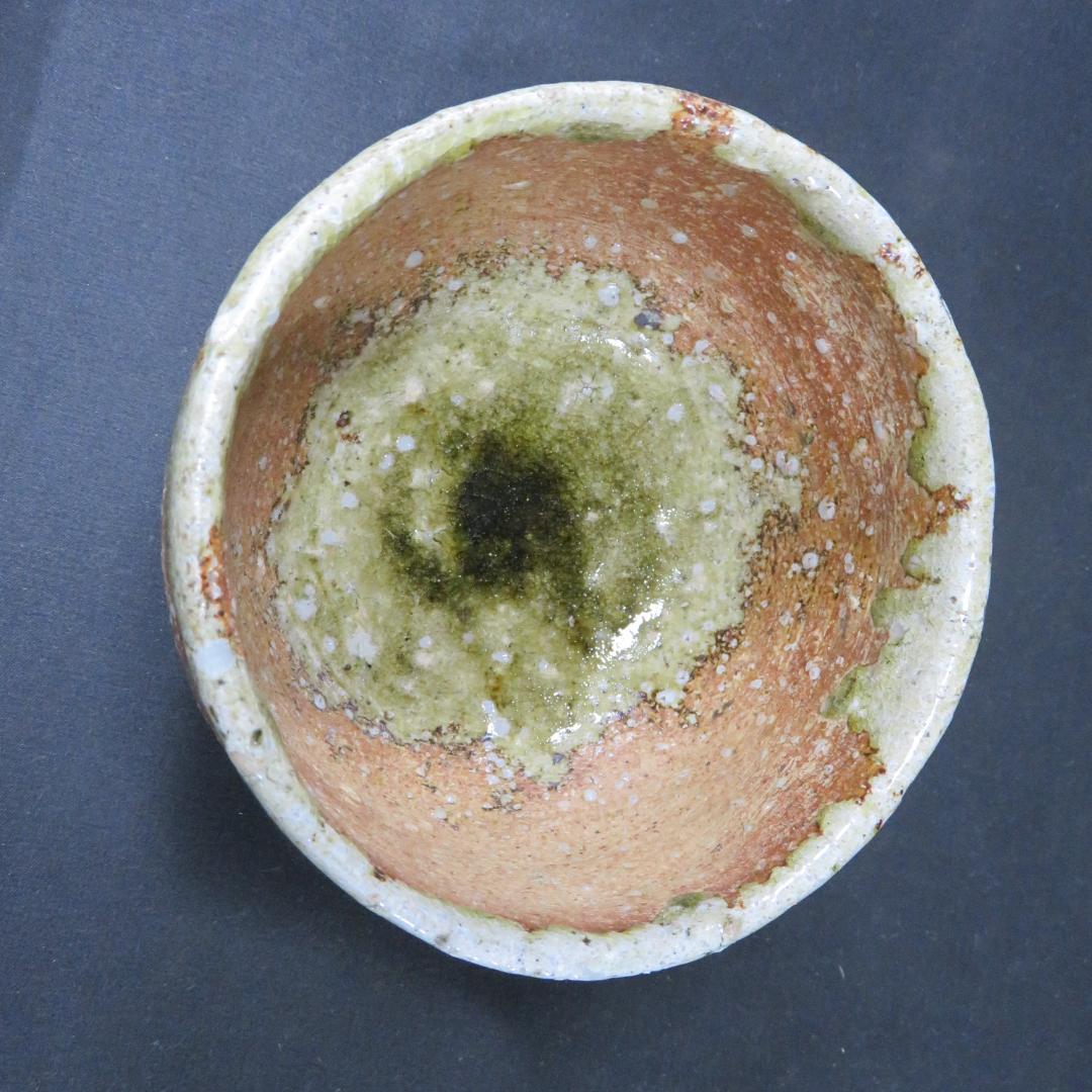 萩焼 水尾峰雪 抹茶碗 茶器 茶道具 木箱 共箱 素朴 荒々しい