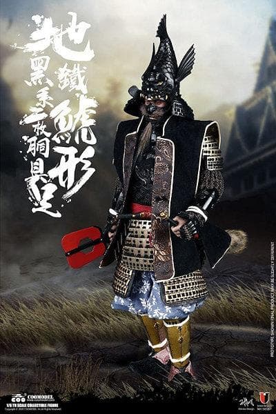 1/6 帝国シリーズ 地鉄鯱形黒系二枚胴具足 伝説版（SE087）6634