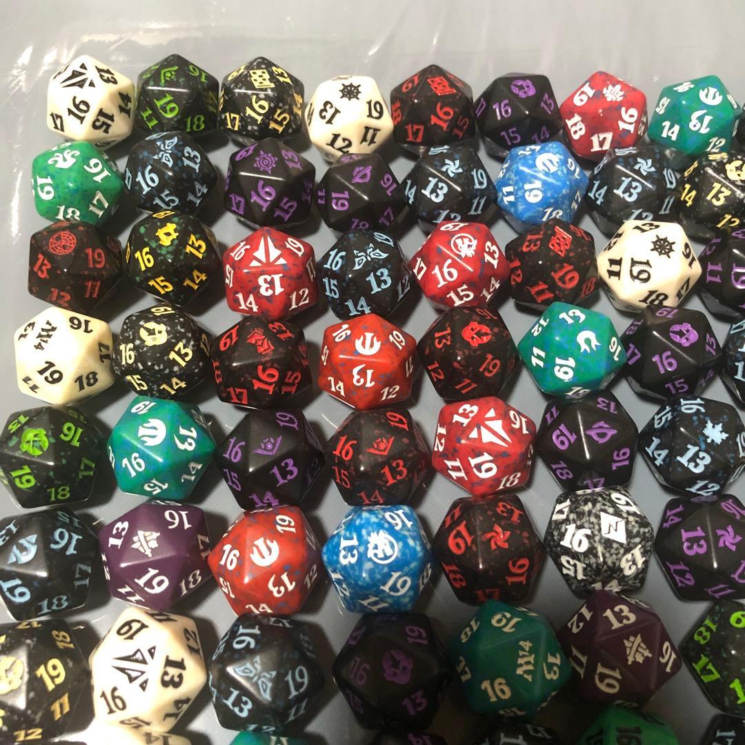 mtg 20面ダイス 185個 スピンダウンライフカウンター サイコロ ダイス