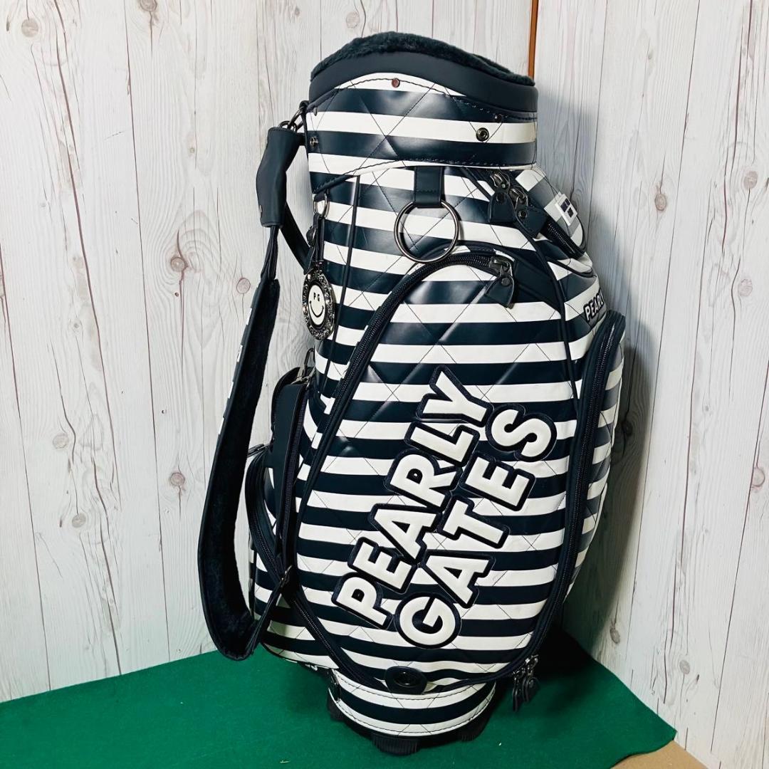 【希少】PEARLY GATES キャディバッグ ロゴボーダー パーリーゲイツ